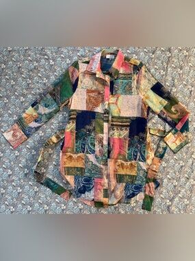 ACOA Patchwork Shirt Dress